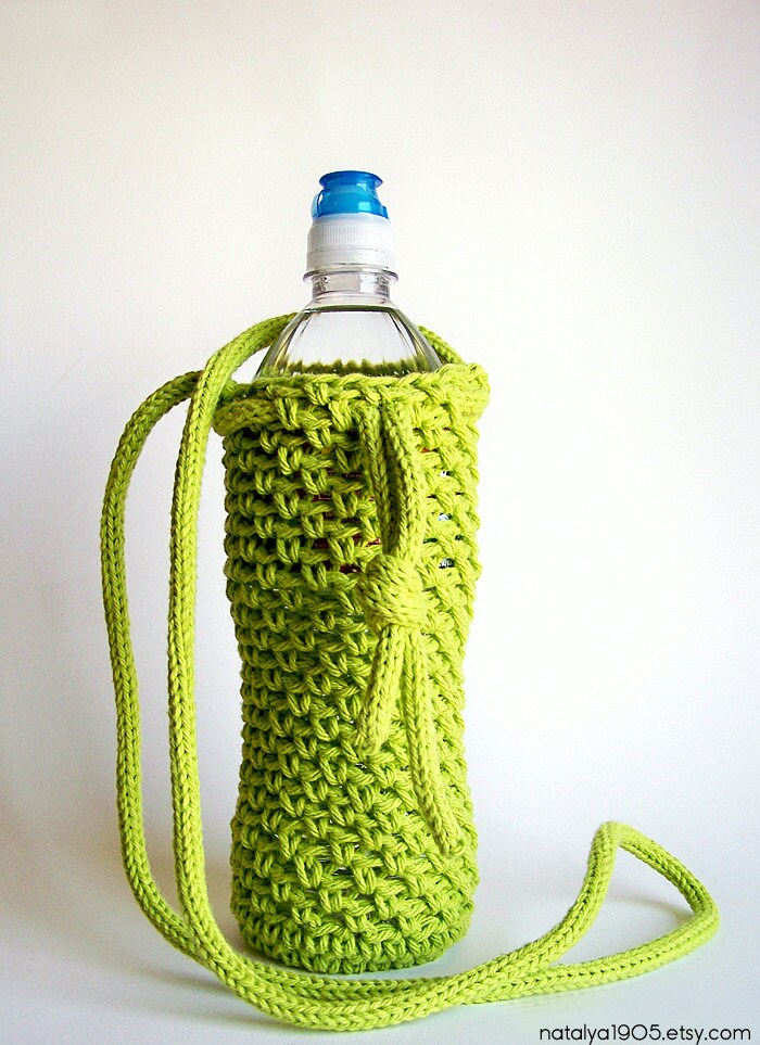 fundas para botella a crochet