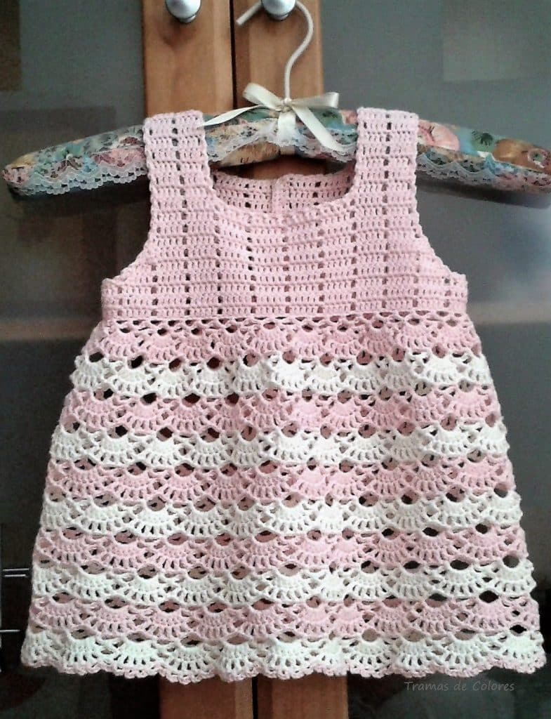vestidos de bebe a crochet paso apaso