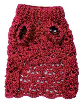 vestido crochet perro