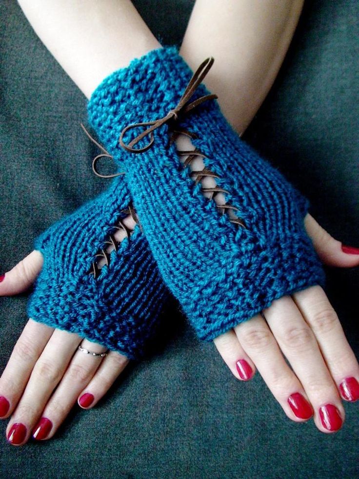 guante sin dedos a crochet
