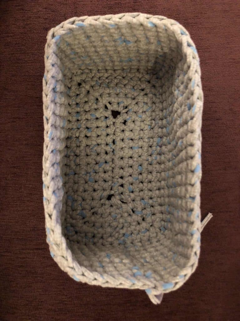 cestas de trapillo a crochet