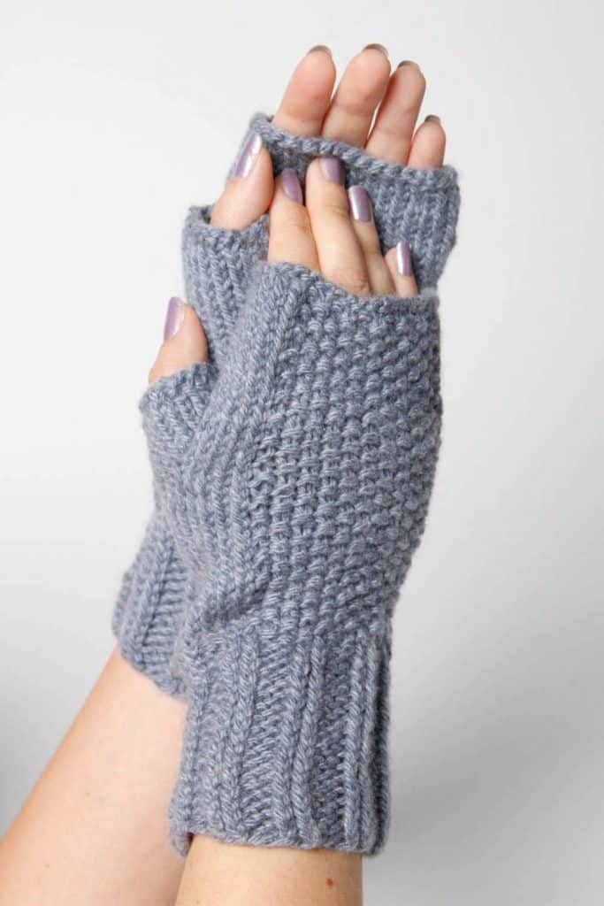guantes sin dedos a crochet