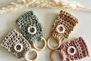 toallero tejido para cocina crochet