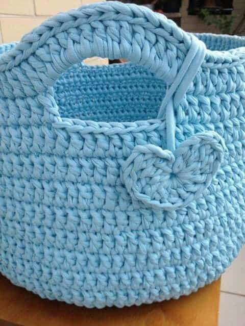 canasto tejido a crochet facil