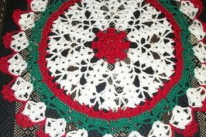 llegaron los tejidos crochet navideños a tu mesa