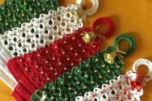 hacemos 1 arbol de navidad a crochet