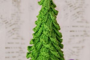 hacemos 1 árbol de navidad tejido a crochet