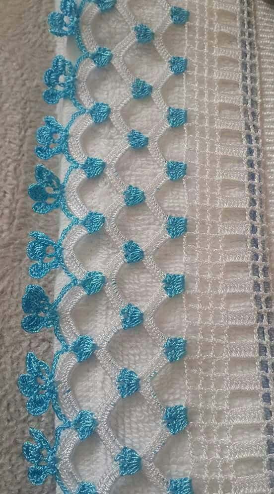 puntilla a crochet para servilletas elegante