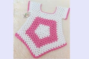 bonitas blusas a crochet para niñas talla de 2 a 3 años