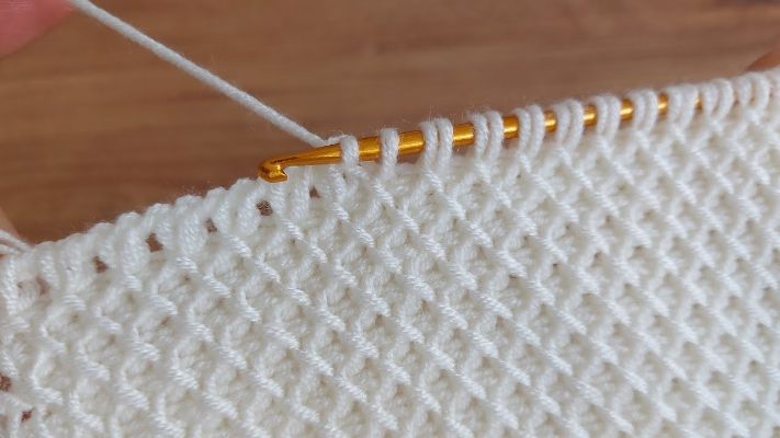 puntadas de crochet para mantas de bebe tunecino