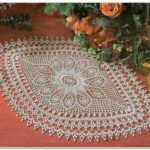 carpetas en crochet ovaladas con figuras